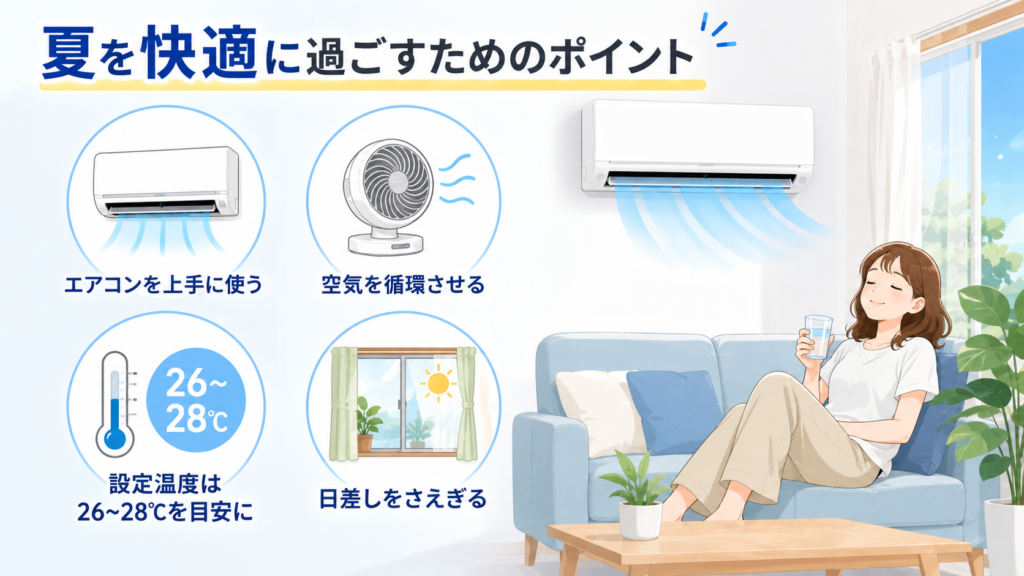 夏を快適に過ごすポイント