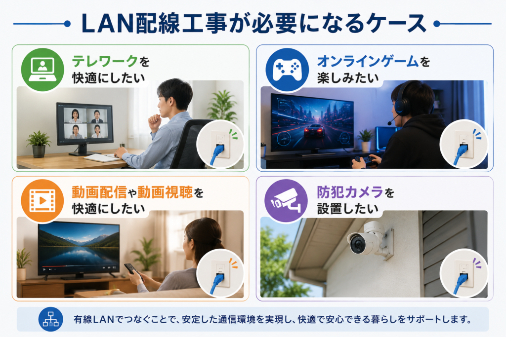 LAN配線工事が必要になるケース