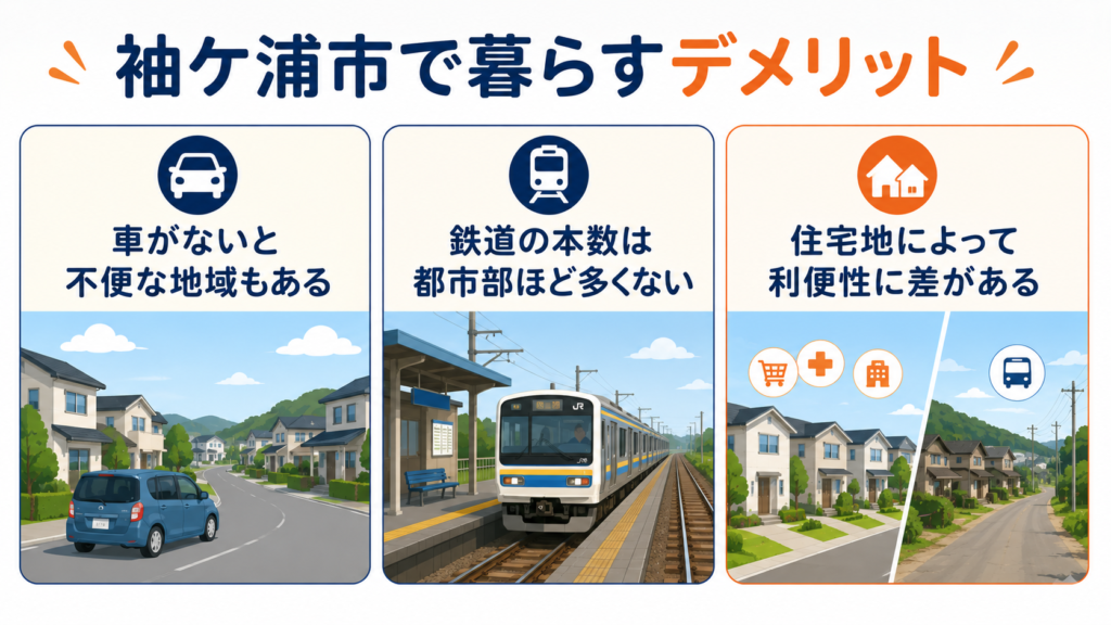 袖ヶ浦に住むデメリット
