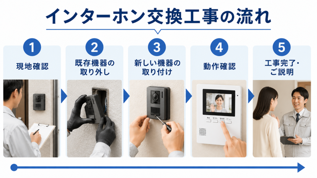 インターホン工事の流れ