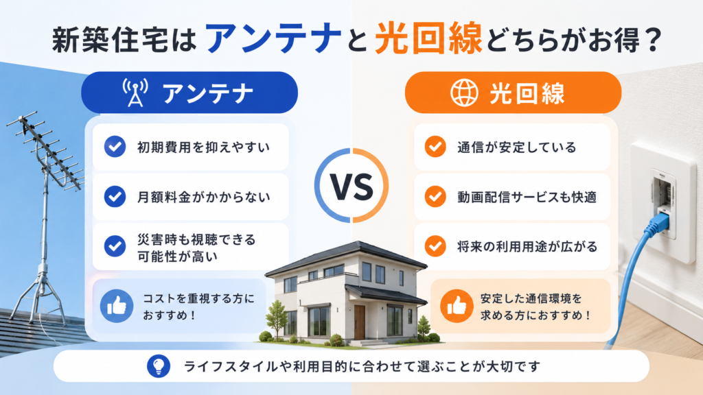 アンテナか光回線か