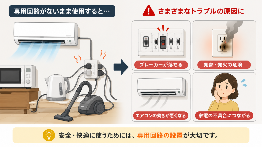 専用回路がないとどうなるか