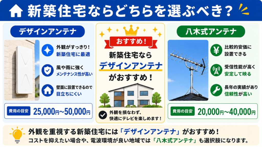 新築住宅ならどっちのアンテナか