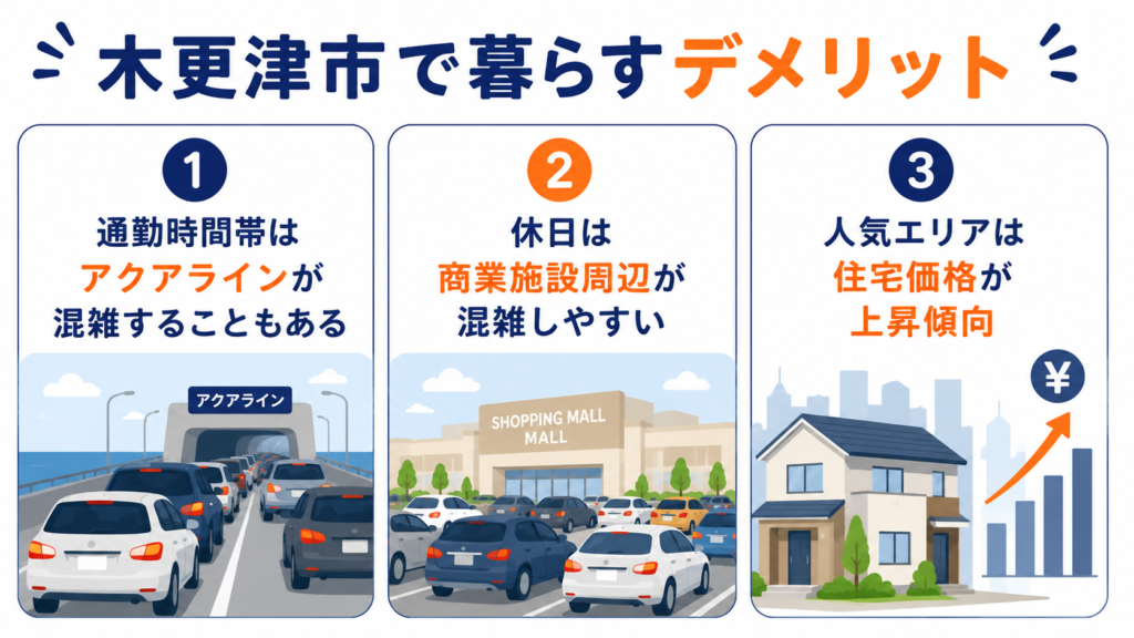 木更津市に住むデメリット