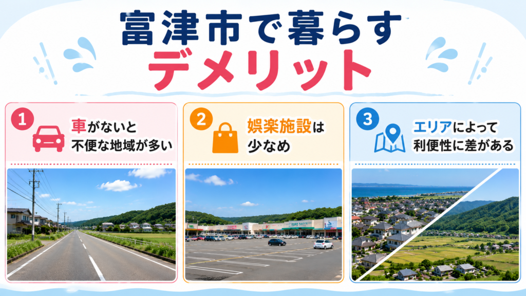 富津市で暮らすデメリット