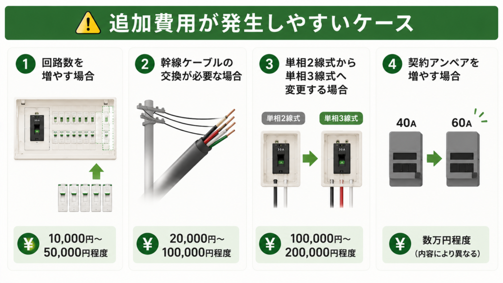 分電盤追加費用