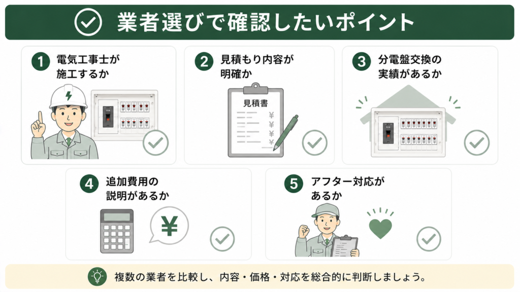 業者選びのポイント