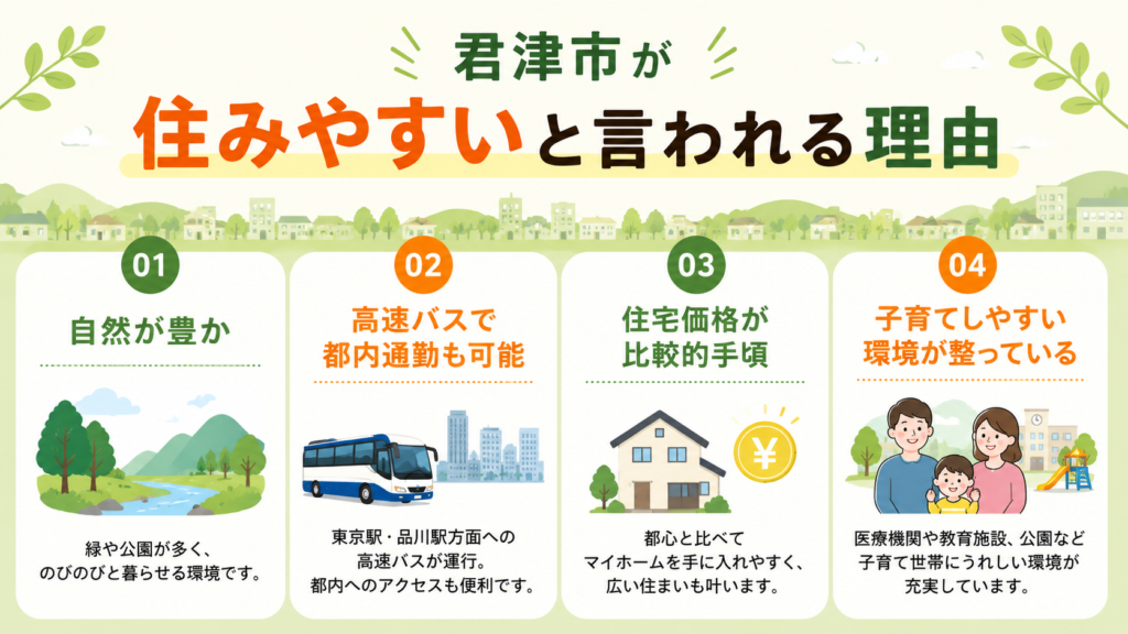 君津が住みやすい理由