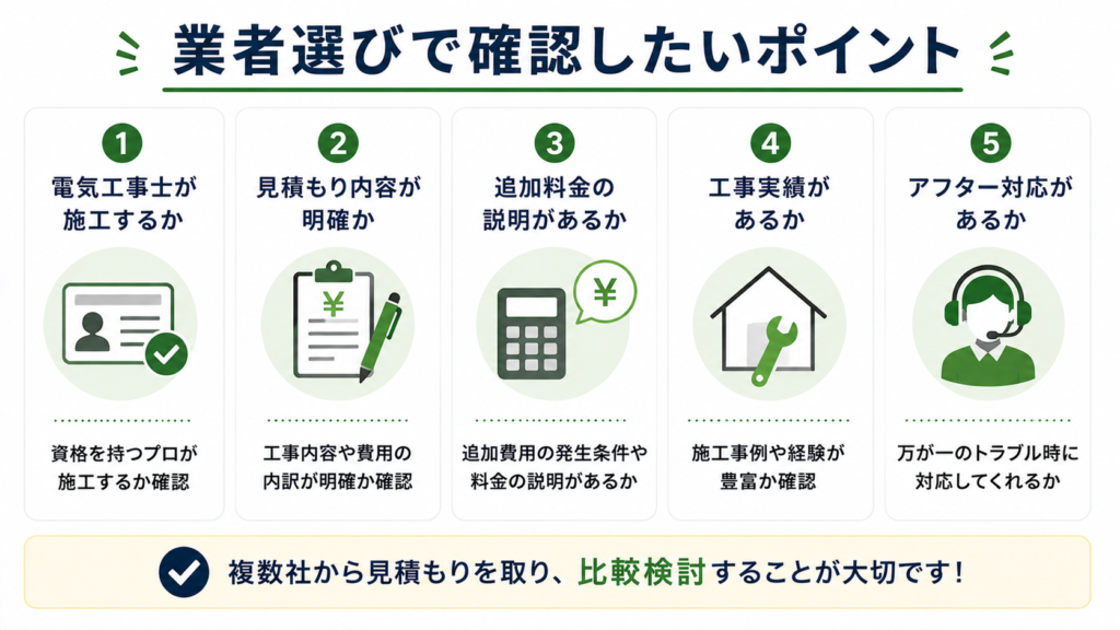 業者選びのポイント