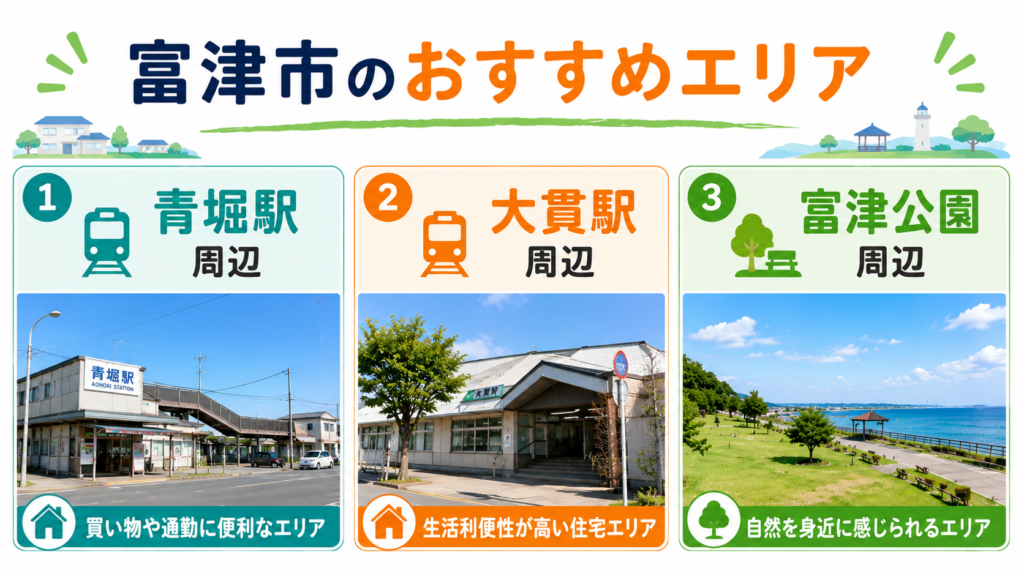 富津市のおすすめエリア