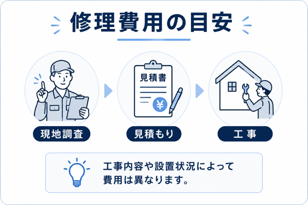 修理費用の目安