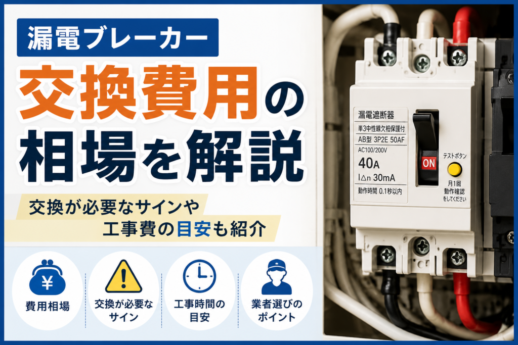 漏電ブレーカー交換費用