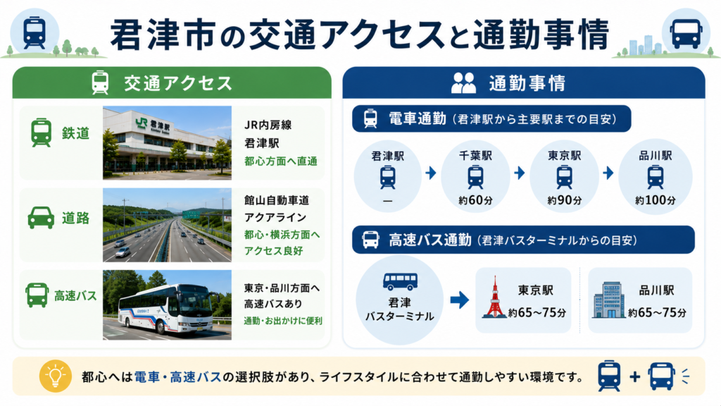 君津市の通勤事情