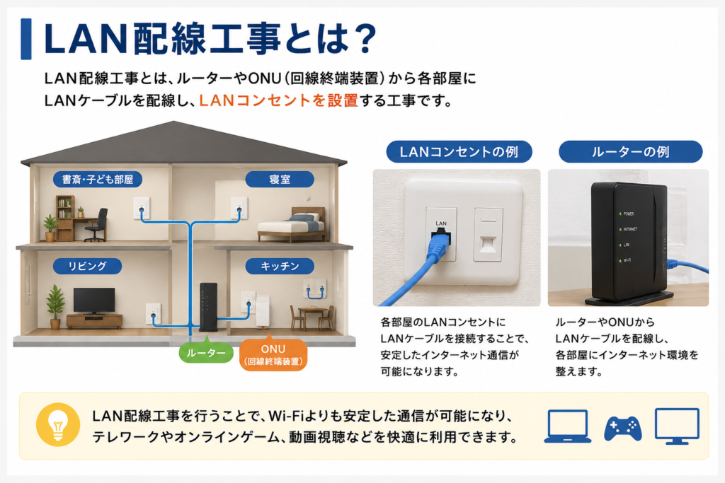 LAN配線工事とは