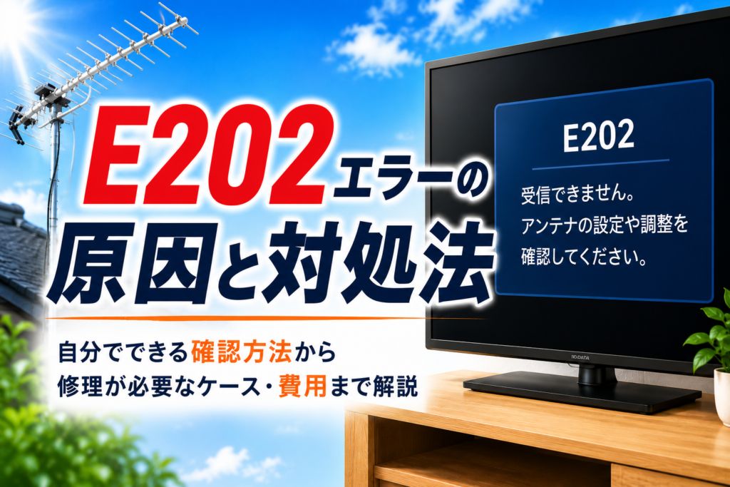 E202エラーの原因と対処法