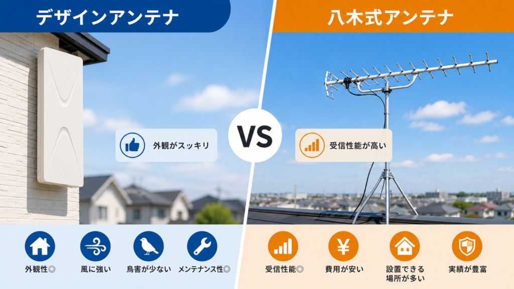 アンテナの違い