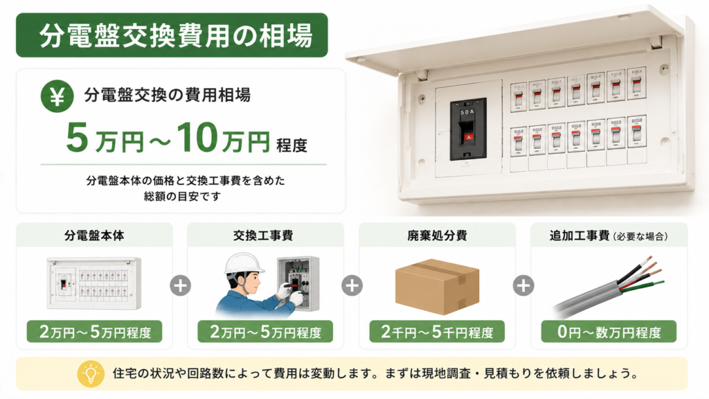 分電盤交換費用の相場