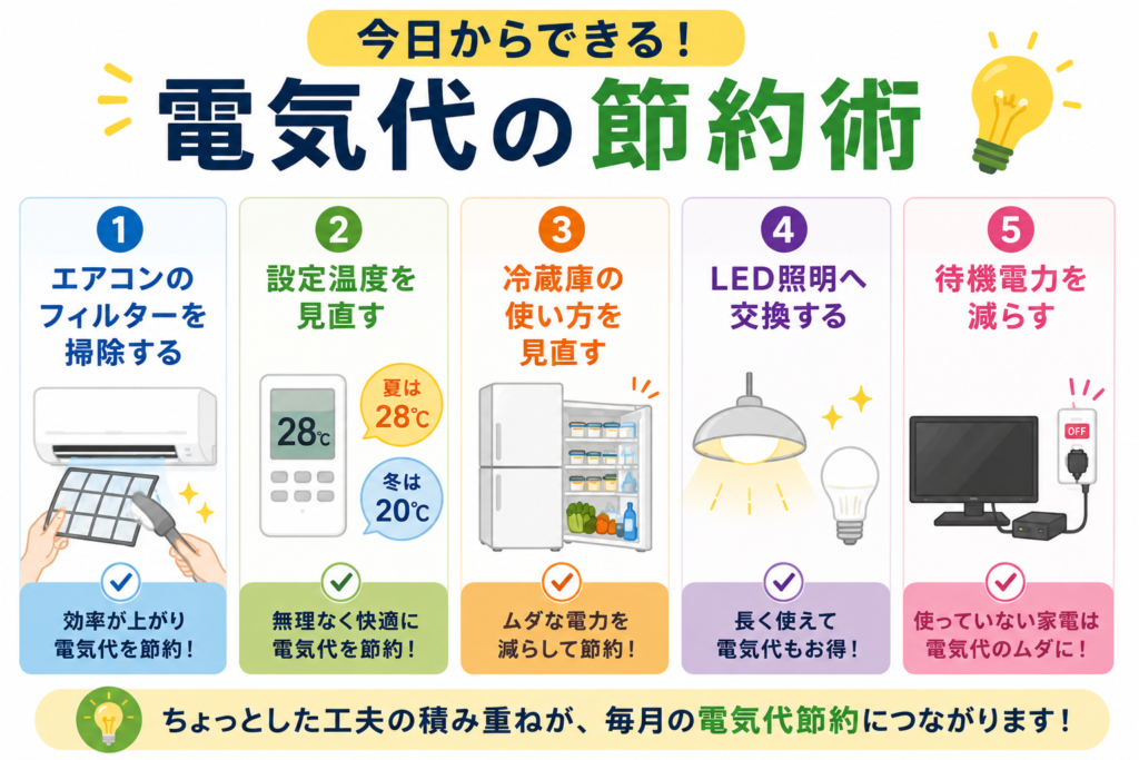今日からできる電気代の節約術